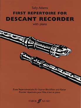 Illustration de 1ST REPERTOIRE of descant recorder solos (1er livre de flûte à bec soprano)