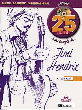 Illustration de 25 PLANS dans le style de... (solfège et tablature, avec CD d'écoute inclus) - Jimi Hendrix, par Hassan Hajdi
