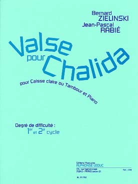 Illustration de Valse pour Chalida pour caisse claire ou tambour et piano