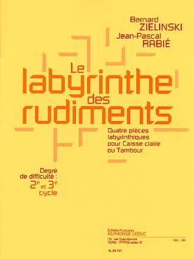 Illustration de Le Labyrinthe des rudiments pour caisse claire ou tambour