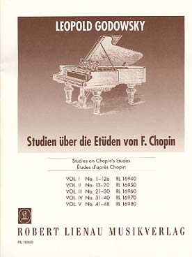 Illustration de 53 Études sur les études de Chopin, dont 22 pour la main gauche - Vol. 2