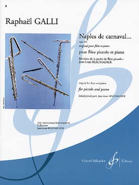 Illustration de Naples de Carnaval op. 336 (original pour flûte et piano)