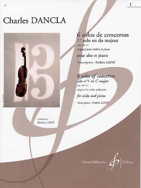 Illustration de 6 Solos de concertos (orig. violon et piano, tr. Frédéric Lainé) - N° 1 op. 141/1 en do M