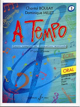 Illustration de A Tempo : cours complet de formation musicale Vol. 3 (cycle 1 - 3e année) - Oral