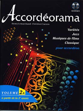 Illustration de ACCORDÉORAMA : Répertoire classique, jazz, musique de film et variétés, avec CD play-along - Vol. 2 A
