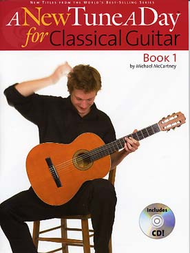 Illustration de A NEW TUNE A DAY for classical guitar - Vol. 1 (texte en anglais) avec CD