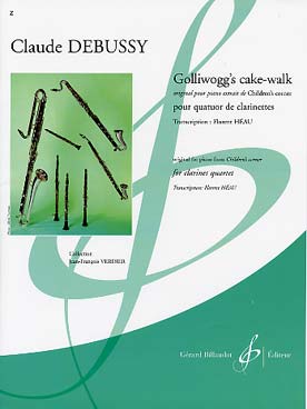 Illustration de Golliwogg's cake-walk (tr. Héau pour quatuor de clarinettes)