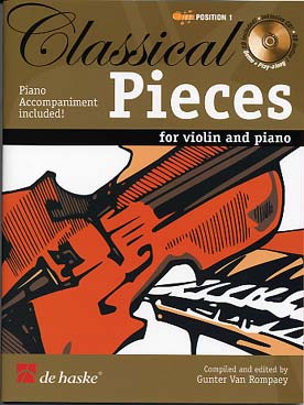 Illustration de CLASSICAL PIECES : Telemann, Mozart, Schubert, Grieg (1re position) avec CD play-along