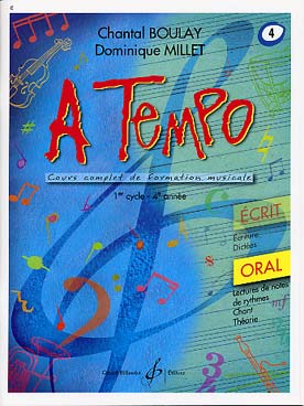 Illustration de A Tempo : cours complet de formation musicale Vol. 4 (cycle 1 - 4e année) - Oral