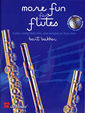Illustration de More Fun for flutes : 6 nouveaux trios à jouer en solo avec le CD ou en trio (avec ou sans CD)
