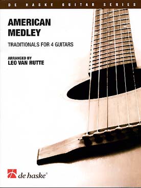 Illustration de AMERICAN MEDLEY : Thèmes traditionnels arr. par Van Rutte pour 4 guitares