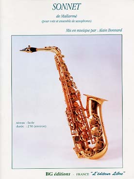 Illustration de Sonnet de Mallarmé pour voix élevée et 13 saxophones
