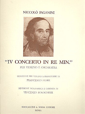 Illustration de Concerto N° 4 en ré (tr. Fiore, cadence de V. Bolognese)