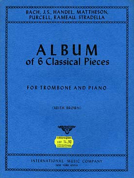 Illustration de ALBUM OF 6 CLASSICAL PIECES : Bach,  Haendel, Mattheson, Purcell, Rameau et Stradella