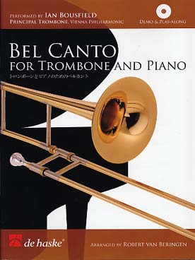 Illustration de BEL CANTO for trombone and piano : 20 vocalises de Concone - Marchesi - Tosti