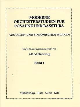 Illustration de Orchesterstudien für Posaune und Basstuba (traits d'orchestre pour trombone ou tuba basse) - Vol. 1