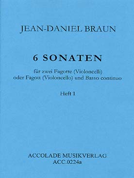 Illustration de 6 Sonates pour 2 bassons et b. c. - Vol. 1