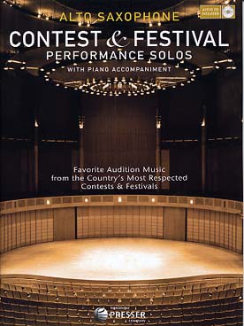 Illustration de CONTEST & FESTIVAL performance solos : 12 morceaux de Bach, Clémenti, Chopin, Fauré, Cui, Blavet, German, Pachelbel...