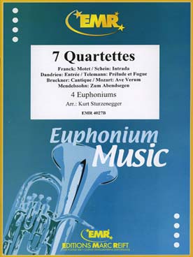 Illustration de 7 QUARTETTES (tr. Sturzenegger) pour euphoniums