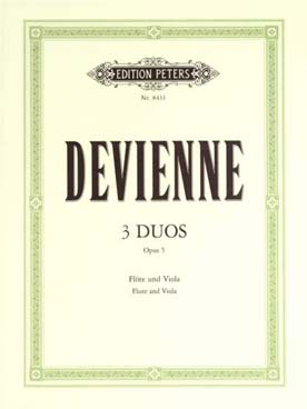 Illustration de 3 Duos op. 5 pour flûte et alto