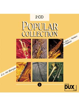 Illustration de POPULAR COLLECTION - Vol. 5 : double CD play-along