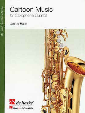 Illustration de Cartoon music pour quatuor de saxophones