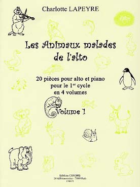 Illustration de Les Animaux malades de l'alto, 20 pièces pour le 1er cycle en 4 volumes - Vol. 1