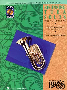 Illustration de Canadian brass book of beginning tuba solos (the) + CD