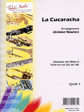 Illustration de La CUCARACHA, tr. Naulais pour quatuor de flûtes et flûte en sol