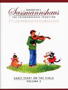 Illustration de Early start on the viola (adaptation anglaise de la méthode "Früher Anfang auf der Bratsche") - Vol. 2