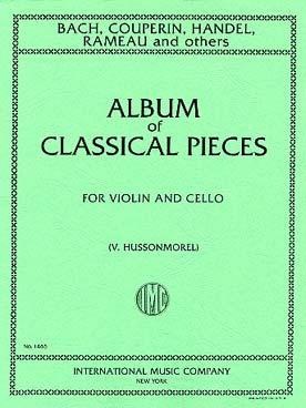 Illustration de 6 PIECES CLASSIQUES de Bach, Couperin, Rameau, Hummel, Haendel et Valensin