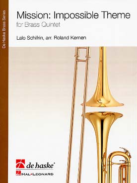 Illustration de Mission: impossible thème, arr. Roland Kernen pour quintette de cuivres (2 trompettes, cor, trombone et tuba)