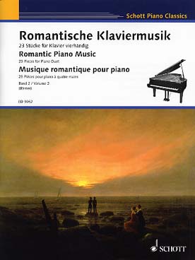 Illustration de MUSIQUE ROMANTIQUE originale pour 4 mns - Vol. 2 : 22 pièces de Dvorak, Fauré, Moszkowski, Reger, Gernsheim...