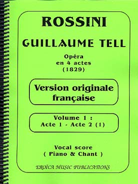Illustration de Guillaume Tell (version originale  française) chant/piano