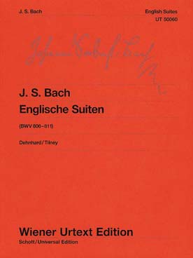 Illustration de English suites, BWV 806-811