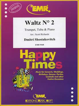 Illustration de Valse N° 2 de la suite de jazz N° 2 pour trompette, tuba et piano