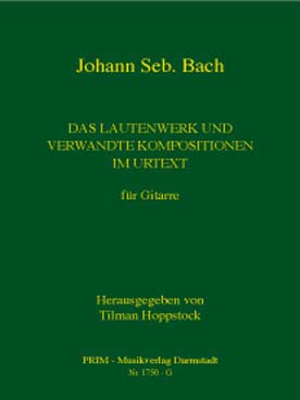 Illustration de Das Lautenwerk und verwandt kompositionen (tr. Hoppstock) couverture reliée