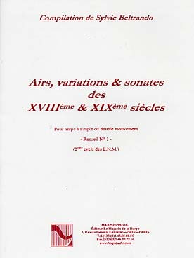 Illustration de AIRS, VARIATIONS ET SONATES des 18e et 19e siècles (tr. Beltrando) - Vol. A