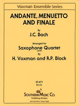 Illustration de Andante, menuetto et finale (tr. Voxman)