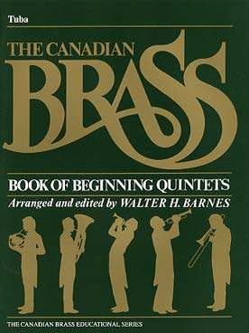 Illustration de CANADIAN BRASS BOOK OF BEGINNING QUINTET niveau très facile - partie tuba