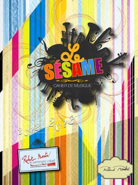 Illustration de CAHIER DE MUSIQUE "SÉSAME" : cahier de texte et agenda - Cahier de musique des élèves