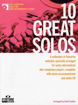 Illustration de 10 GREAT SOLOS : 10 thèmes célèbres arr. par Eirian Griffiths avec CD play-along