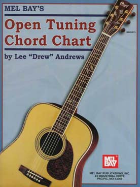Illustration de Open tuning chord chart