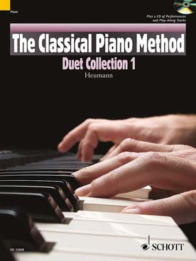 Illustration de The CLASSICAL PIANO METHOD (Heumann) avec CD écoute et play-along - Duet collection 1