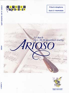 Illustration de Arioso (concerto pour clavecin), tr. Gauthier-Lurty pour flûte et vibraphone