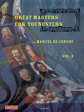 Illustration de GREAT MASTERS FOR YOUNGSTERS - Vol. 2 : Strauss, Mozart, Schumann, Beethoven, Bach, Rossini, Bellini...