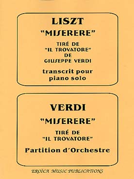Illustration de Misere du Trovatore de Verdi - version professeur (piano & orchestre)