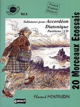 Illustration de PLANET ACCORDEON avec CD pour accordéon diatonique - Vol. 2 : 20 morceaux écossais