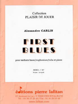 Illustration de First blues pour saxhorn basse ou euphonium ou tuba et piano