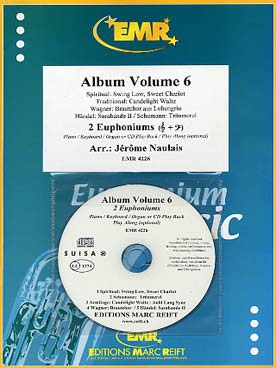 Illustration de ALBUM pour 2 euphoniums et piano/orgue avec CD play-along - Vol. 6 : Wagner, Haendel, Schumann et morceaux traditionnels